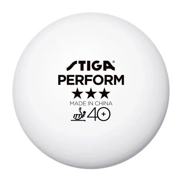 Мяч для наст. тенниса Stiga Perform 3***, 40+, 1113-2110-06, пластик, ITTF Appr., уп.6 шт, бел за 2&nbsp;121.60 ₽ в Магнитогорске