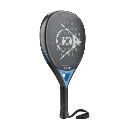 Ракетка для падела Dunlop FX Jr, 10370738, для юниоров, гибрид, графит, черно-голубой за 11&nbsp;019.40 ₽ купить в Магнитогорске
