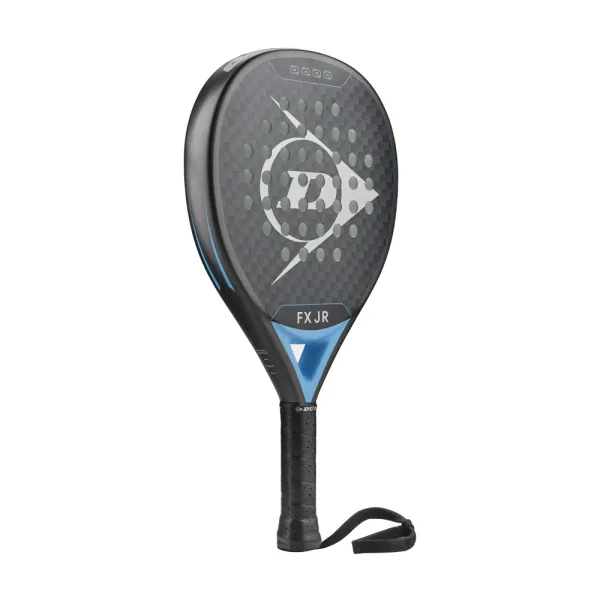 Ракетка для падела Dunlop FX Jr, 10370738, для юниоров, гибрид, графит, черно-голубой за 11&nbsp;019.40 ₽ в Магнитогорске