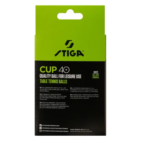 Мяч для наст. тенниса Stiga Cup ABS, 1110-2510-12, диам.40+мм, пластик, упак. 12 шт, белый за 1&nbsp;774.80 ₽ купить в Магнитогорске