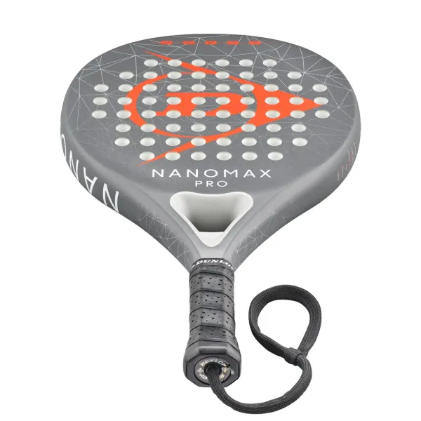 Ракетка для падела Dunlop Nanomax Pro, 10370739, для профессионалов, карбон,серо-оранжевый за 17&nbsp;248.20 ₽ в Магнитогорске