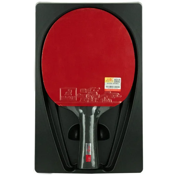 Ракетка для н/т DOUBLE FISH Black Carbon King Racket 3***, для професс.,ITTF Appr.,накл.2,1,мм за 4&nbsp;346.90 ₽ в Магнитогорске