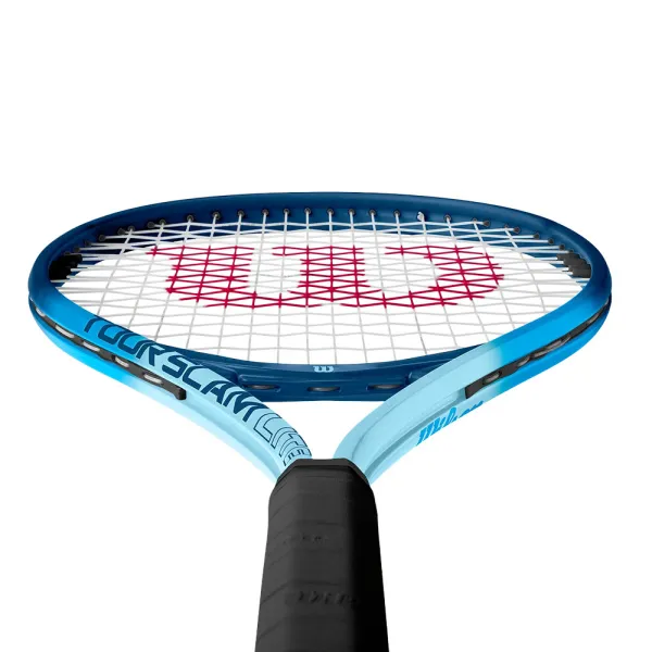 Ракетка б/т Wilson Tour Slam Lite Gr2, WR199010U2,для любит, алюминий, со струнами, сине-голубая за 6&nbsp;358 ₽ в Магнитогорске