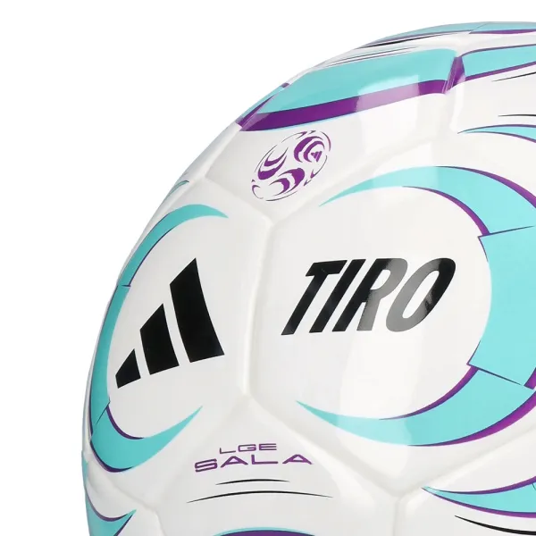 Мяч футзал. ADIDAS Tiro League Sala JW1526, р.4, FIFA Basic, 32 пан, ТПУ, термосш., бело-бирюз-фиол за 4&nbsp;833.10 ₽ в Магнитогорске