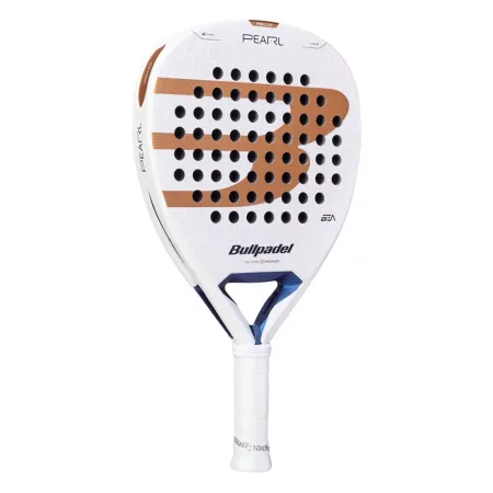 Ракетка для падела BULLPADEL Pearl 27, 497249, для проф-в, стекловолокно,карбон, бело-золотистый за 44&nbsp;319 ₽ купить в Магнитогорске