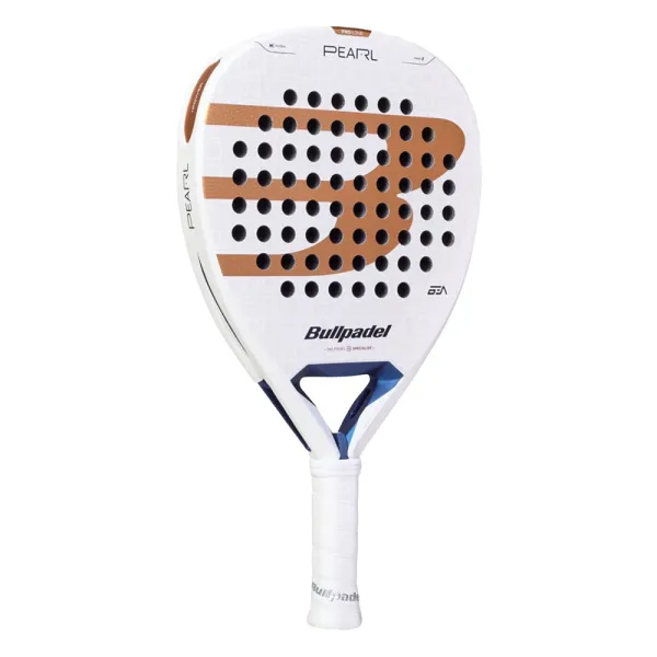 Ракетка для падела BULLPADEL Pearl 27, 497249, для проф-в, стекловолокно,карбон, бело-золотистый за 44&nbsp;319 ₽ в Магнитогорске