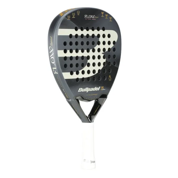 Ракетка для падела BULLPADEL Flow Legend, 494405, для профессионалов, стекловолокно,черно-белый за 31&nbsp;307.20 ₽ в Магнитогорске
