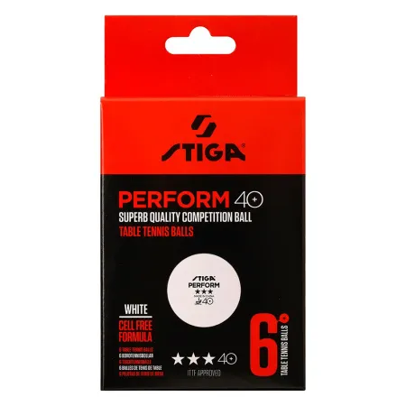 Мяч для наст. тенниса Stiga Perform 3***, 40+, 1113-2110-06, пластик, ITTF Appr., уп.6 шт, бел за 2&nbsp;121.60 ₽ купить в Магнитогорске