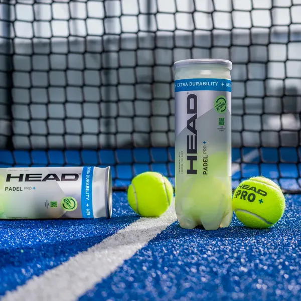 Мяч для падела HEAD Padel Pro+, 540203, уп.3 шт, FIP Approved, войлок,нат.резина,желтый за 933.30 ₽ в Магнитогорске