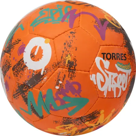 Мяч футб. TORRES Winter Street, F023285, р.5, 32 пан, рез, 4 подкл. слоя, руч. сшив,оранж-мультик. за 2&nbsp;713.20 ₽ купить в Магнитогорске