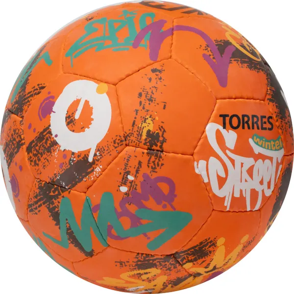 Мяч футб. TORRES Winter Street, F023285, р.5, 32 пан, рез, 4 подкл. слоя, руч. сшив,оранж-мультик. за 2&nbsp;713.20 ₽ в Магнитогорске