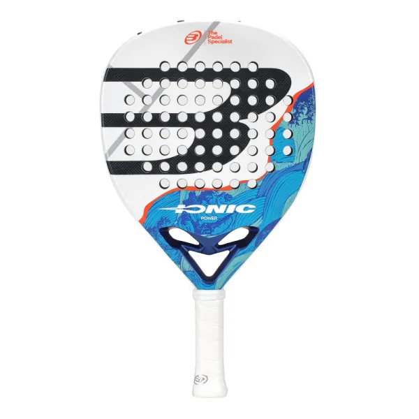Ракетка для падела BULLPADEL Ionic Power 26, 494411, для продв. игроков, стекловолокно, сине-белый за 28&nbsp;944.20 ₽ в Магнитогорске