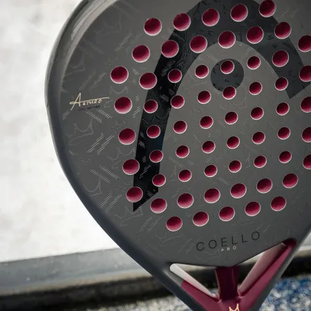 Ракетка для падела HEAD Coello Pro 2026, 225036, для профессионалов, карбон, коричнево-бордовый за 33&nbsp;619.20 ₽ купить в Магнитогорске