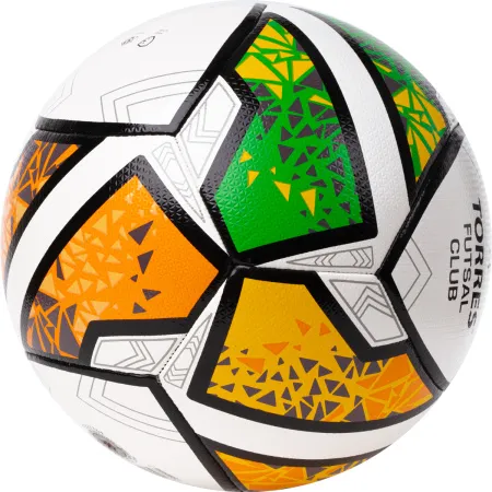 Мяч футзал. TORRES Futsal Club, FS323764, р.4, 10 пан. ПУ, 4 под. сл, гибрид. сш. бело-зел-оранж за 2&nbsp;264.40 ₽ купить в Магнитогорске