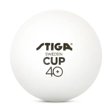 Мяч для наст. тенниса Stiga Cup ABS, 1110-2510-12, диам.40+мм, пластик, упак. 12 шт, белый за 1&nbsp;774.80 ₽ купить в Магнитогорске