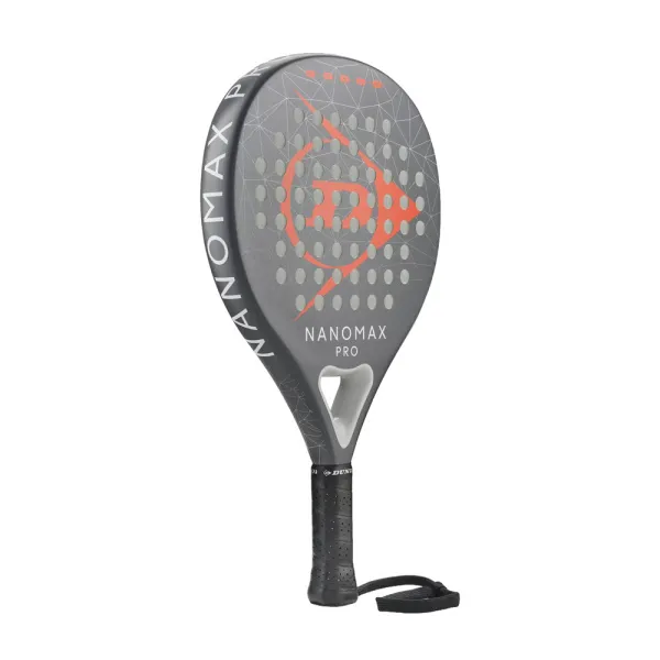 Ракетка для падела Dunlop Nanomax Pro, 10370739, для профессионалов, карбон,серо-оранжевый за 17&nbsp;248.20 ₽ в Магнитогорске