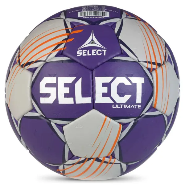 Мяч ганд. SELECT Ultimate Official EHF V24, 1612858999, Senior(р.3), EHF Appr, ПУ, руч.сш, фиол-сер за 15&nbsp;504 ₽ в Магнитогорске