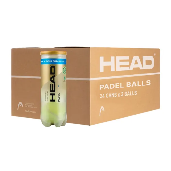 Мяч для падела HEAD Padel Pro S+, 540303, уп.3 шт, FIP Approved, войлок,нат.резина,желтый за 933.30 ₽ в Магнитогорске