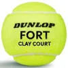 Мяч теннисный Dunlop Fort Clay Court 4B, 601613, уп.4 шт,одобр.ITF и FFT,сукно,нат.резина,желтый за 1&nbsp;812.20 ₽ купить в Магнитогорске