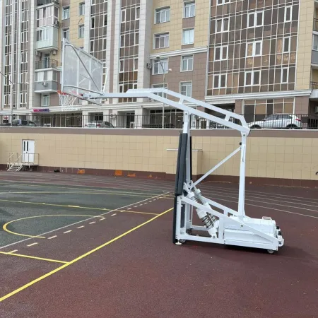 Баскетбольная стойка мобильная складная на пружинах вынос 2,25 м c противовесом ZAVODSPORTA за 530&nbsp;660 ₽ купить в Магнитогорске