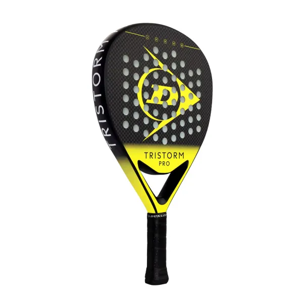 Ракетка для падела Dunlop Tristorm Pro, 10359946, для опытных игроков, графит, черно-желтый за 19&nbsp;643.50 ₽ в Магнитогорске