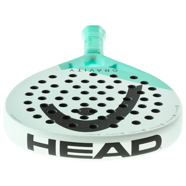 Ракетка для падела HEAD Gravity Motion, 224014, для продвинутых игроков, карбон, бело-бирюзовый за 23&nbsp;604.50 ₽ в Магнитогорске