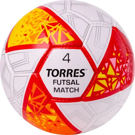 Мяч футзал. TORRES Futsal Match, FS323774, р.4, 32 панели. ПУ,4 подкл.слоя,ручн.сш,бело-крас-жёлт за 2&nbsp;454.80 ₽ купить в Магнитогорске