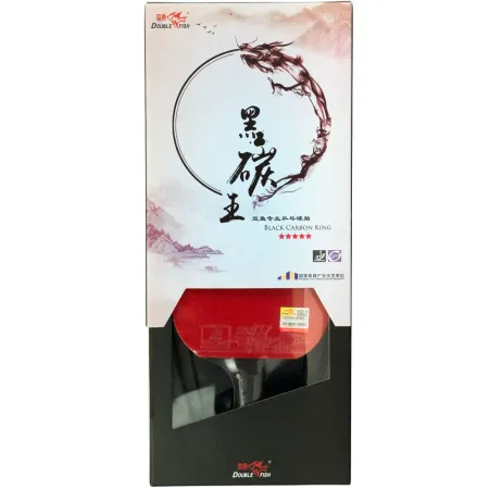 Ракетка для н/т DOUBLE FISH Black Carbon King Racket 5*****, для професс.,ITTF Appr.,накл.2,1,мм за 6&nbsp;434.50 ₽ купить в Магнитогорске