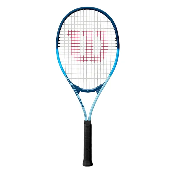 Ракетка б/т Wilson Tour Slam Lite Gr2, WR199010U2,для любит, алюминий, со струнами, сине-голубая за 6&nbsp;358 ₽ в Магнитогорске
