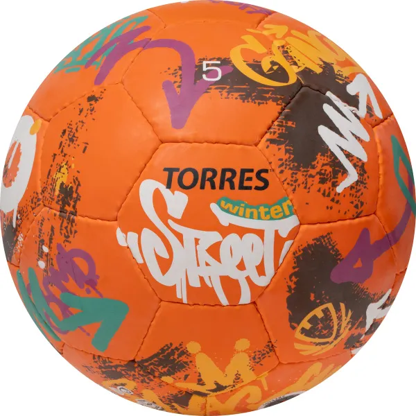Мяч футб. TORRES Winter Street, F023285, р.5, 32 пан, рез, 4 подкл. слоя, руч. сшив,оранж-мультик. за 2&nbsp;713.20 ₽ в Магнитогорске