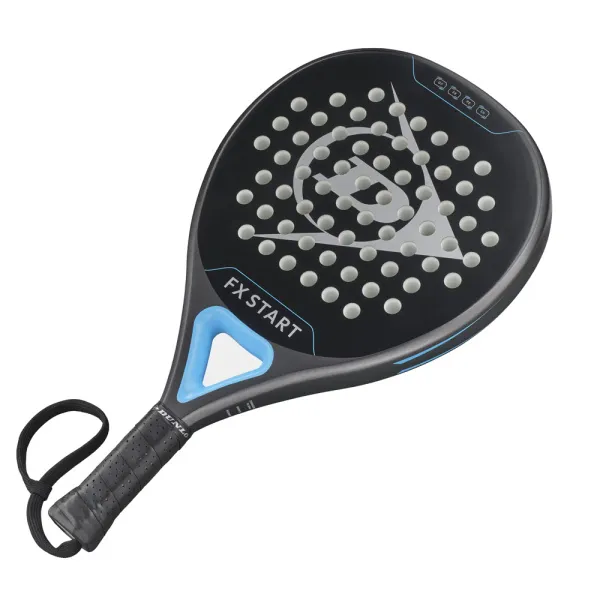 Ракетка для падела Dunlop FX Start, 10370737, для начинающих, гибрид, графит, черно-синий за 13&nbsp;175 ₽ в Магнитогорске