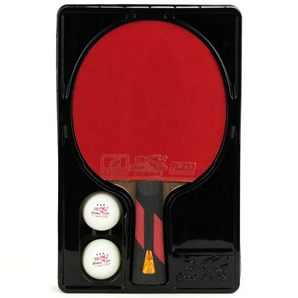 Ракетка для н/т DOUBLE FISH 7A+C, для професс.,ITTF Appr.,накл.2,1мм,+ 2 мяча V40+мм ITTF Appr за 3&nbsp;559.80 ₽ в Магнитогорске