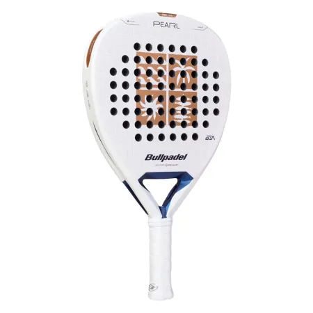 Ракетка для падела BULLPADEL Pearl 27, 497249, для проф-в, стекловолокно,карбон, бело-золотистый за 44&nbsp;319 ₽ купить в Магнитогорске