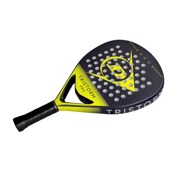 Ракетка для падела Dunlop Tristorm Pro, 10359946, для опытных игроков, графит, черно-желтый за 19&nbsp;643.50 ₽ в Магнитогорске