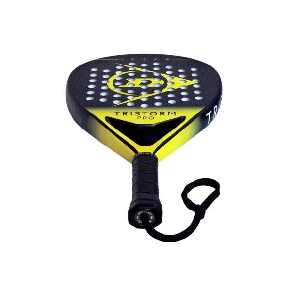 Ракетка для падела Dunlop Tristorm Pro, 10359946, для опытных игроков, графит, черно-желтый за 19&nbsp;643.50 ₽ в Магнитогорске