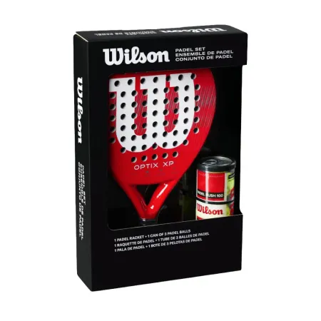 Набор для падела WILSON Optix XP Padel KIT, WR202110U2, ракетка + 3мяча, красный за 20&nbsp;362.60 ₽ купить в Магнитогорске