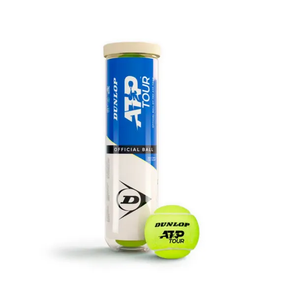 Мяч теннисный Dunlop ATP Official Tour Premium 4B, 601599, уп.4шт, одобр. ITF, нат.резина,фетр. за 1&nbsp;734 ₽ в Магнитогорске